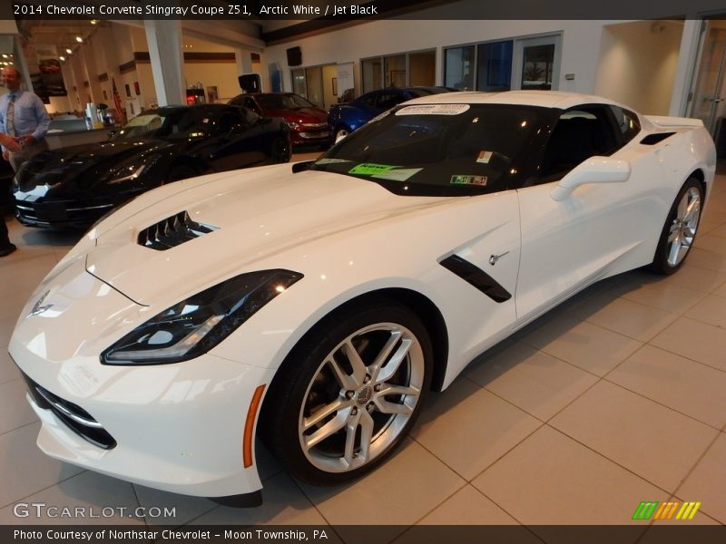 Front 3/4 View of 2014 Corvette Stingray Coupe Z51