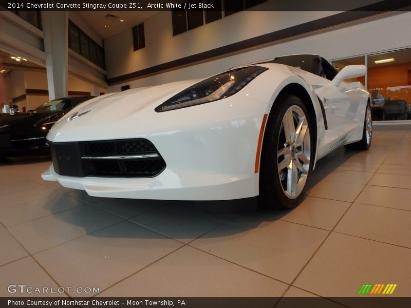Arctic White / Jet Black 2014 Chevrolet Corvette Stingray Coupe Z51
