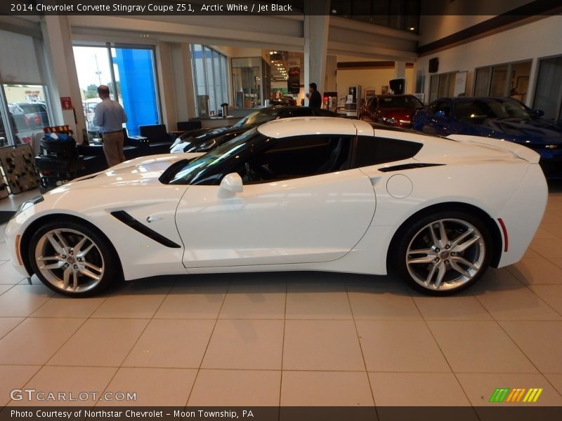 Arctic White / Jet Black 2014 Chevrolet Corvette Stingray Coupe Z51
