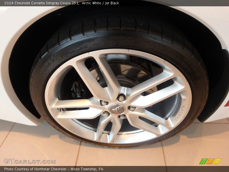 Arctic White / Jet Black 2014 Chevrolet Corvette Stingray Coupe Z51