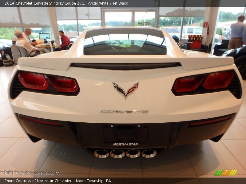 Arctic White / Jet Black 2014 Chevrolet Corvette Stingray Coupe Z51