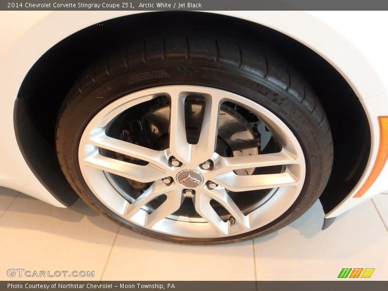 Arctic White / Jet Black 2014 Chevrolet Corvette Stingray Coupe Z51