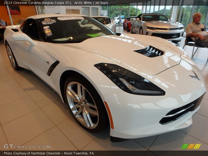 Arctic White / Jet Black 2014 Chevrolet Corvette Stingray Coupe Z51