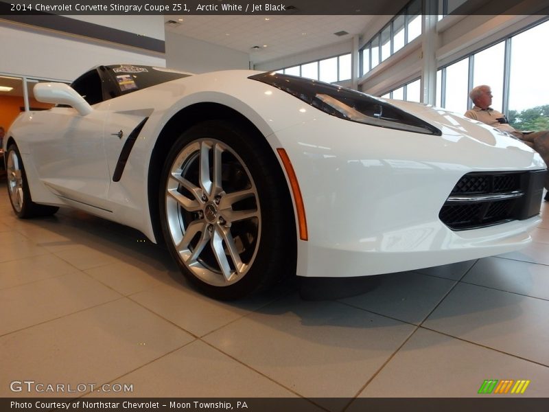 Arctic White / Jet Black 2014 Chevrolet Corvette Stingray Coupe Z51