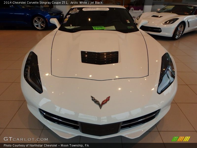 Arctic White / Jet Black 2014 Chevrolet Corvette Stingray Coupe Z51