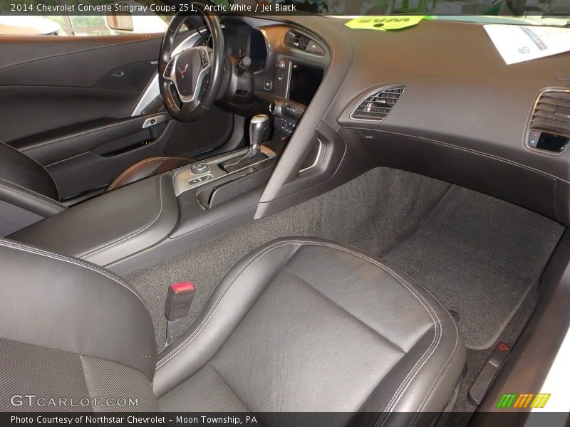 Arctic White / Jet Black 2014 Chevrolet Corvette Stingray Coupe Z51