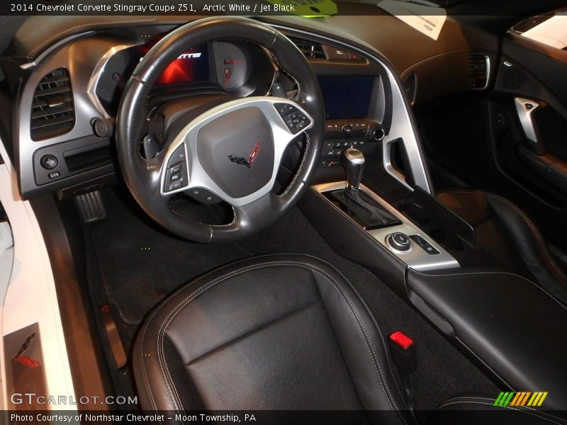 Arctic White / Jet Black 2014 Chevrolet Corvette Stingray Coupe Z51