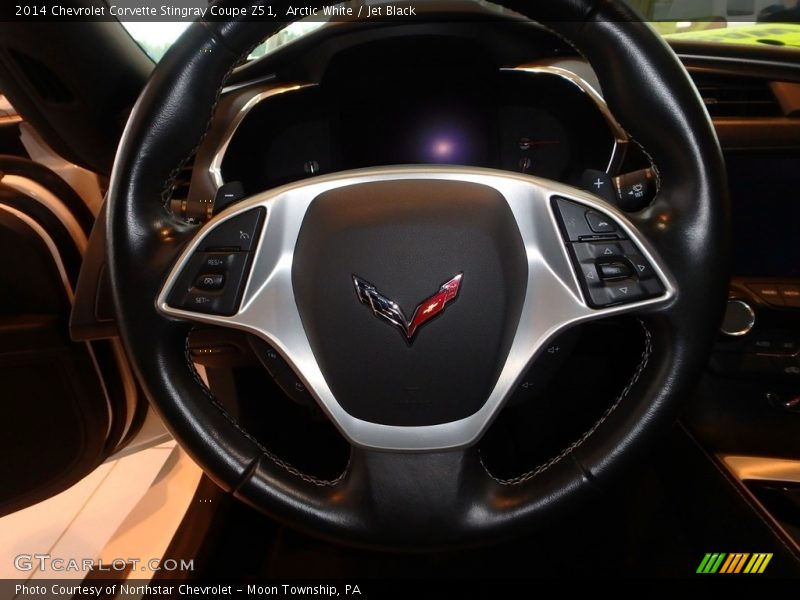 Arctic White / Jet Black 2014 Chevrolet Corvette Stingray Coupe Z51