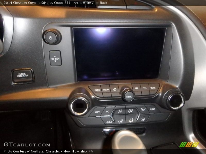 Arctic White / Jet Black 2014 Chevrolet Corvette Stingray Coupe Z51