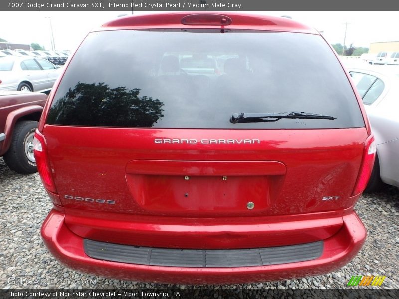 Inferno Red Crystal Pearl / Medium Slate Gray 2007 Dodge Grand Caravan SXT