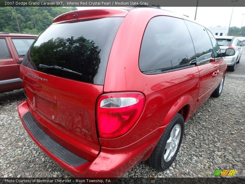 Inferno Red Crystal Pearl / Medium Slate Gray 2007 Dodge Grand Caravan SXT