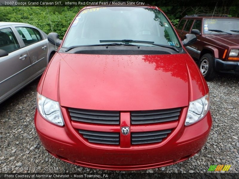 Inferno Red Crystal Pearl / Medium Slate Gray 2007 Dodge Grand Caravan SXT
