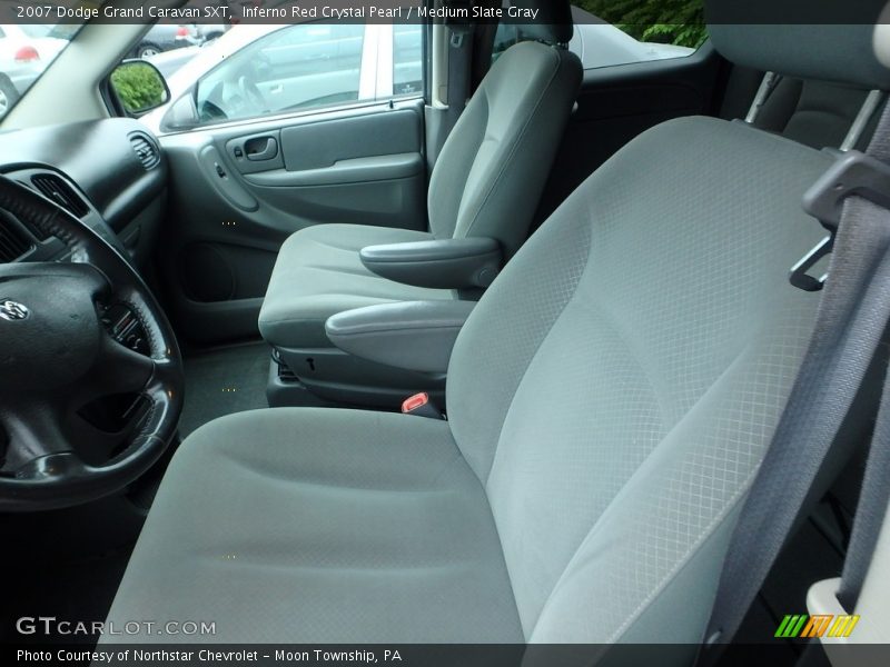 Inferno Red Crystal Pearl / Medium Slate Gray 2007 Dodge Grand Caravan SXT