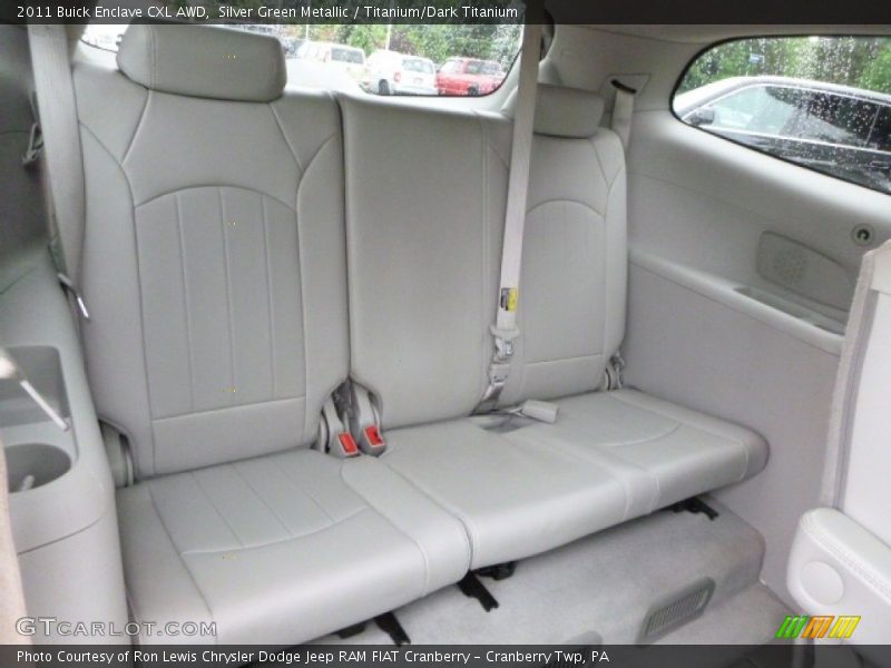 Silver Green Metallic / Titanium/Dark Titanium 2011 Buick Enclave CXL AWD