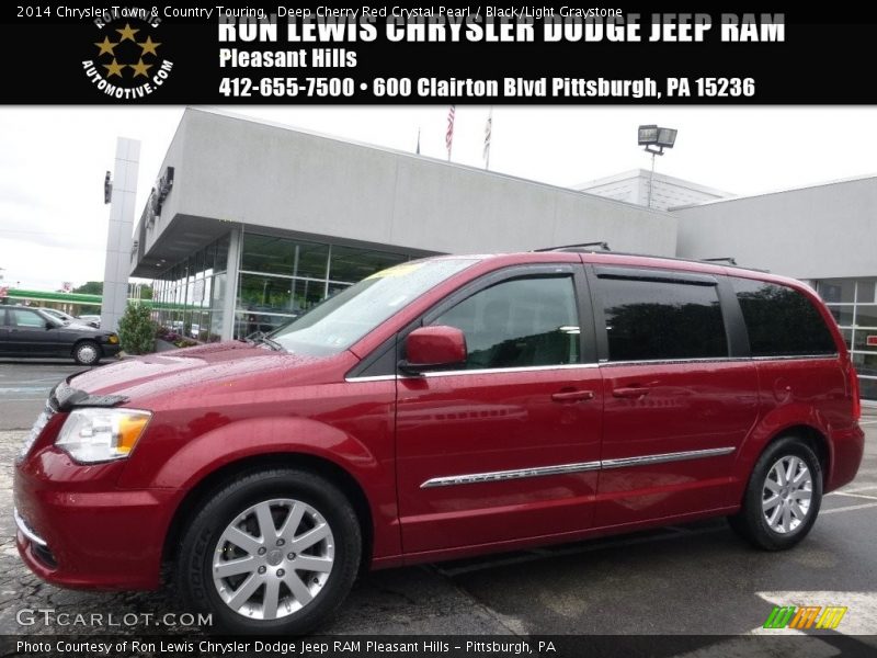 Deep Cherry Red Crystal Pearl / Black/Light Graystone 2014 Chrysler Town & Country Touring