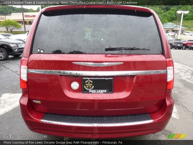 Deep Cherry Red Crystal Pearl / Black/Light Graystone 2014 Chrysler Town & Country Touring