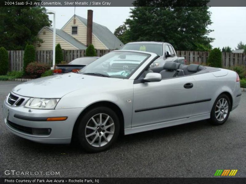 Silver Metallic / Slate Gray 2004 Saab 9-3 Arc Convertible