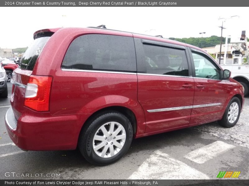 Deep Cherry Red Crystal Pearl / Black/Light Graystone 2014 Chrysler Town & Country Touring