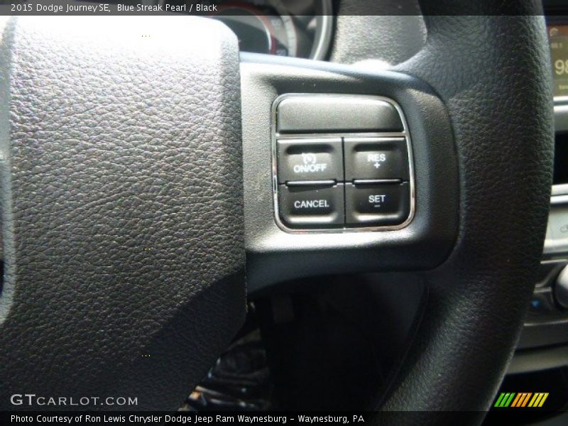 Blue Streak Pearl / Black 2015 Dodge Journey SE