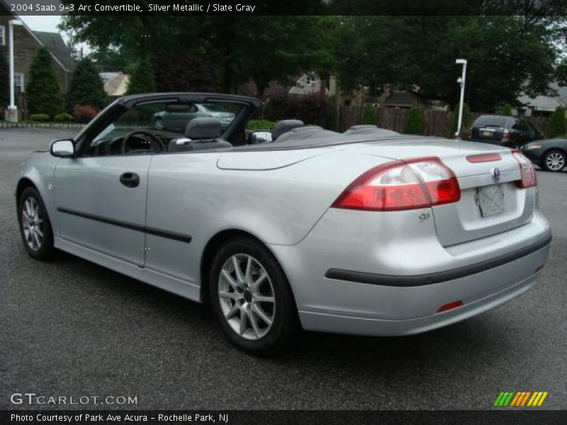 Silver Metallic / Slate Gray 2004 Saab 9-3 Arc Convertible