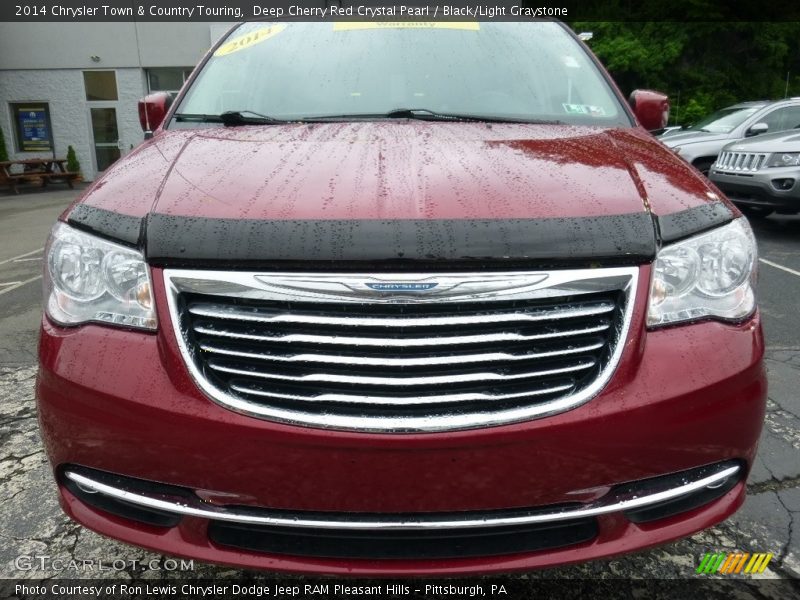 Deep Cherry Red Crystal Pearl / Black/Light Graystone 2014 Chrysler Town & Country Touring