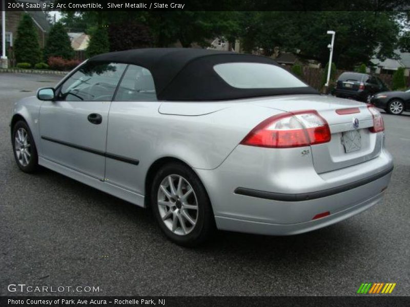Silver Metallic / Slate Gray 2004 Saab 9-3 Arc Convertible