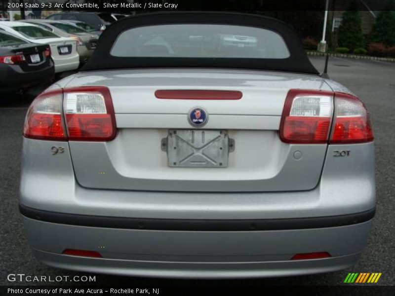 Silver Metallic / Slate Gray 2004 Saab 9-3 Arc Convertible