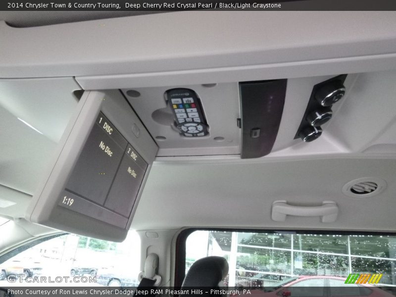 Deep Cherry Red Crystal Pearl / Black/Light Graystone 2014 Chrysler Town & Country Touring