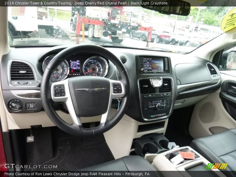 Deep Cherry Red Crystal Pearl / Black/Light Graystone 2014 Chrysler Town & Country Touring