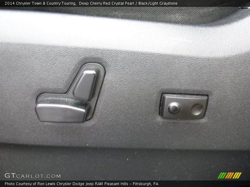 Deep Cherry Red Crystal Pearl / Black/Light Graystone 2014 Chrysler Town & Country Touring