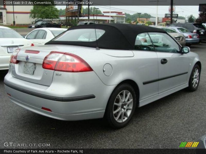 Silver Metallic / Slate Gray 2004 Saab 9-3 Arc Convertible