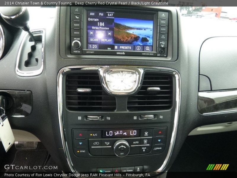 Deep Cherry Red Crystal Pearl / Black/Light Graystone 2014 Chrysler Town & Country Touring