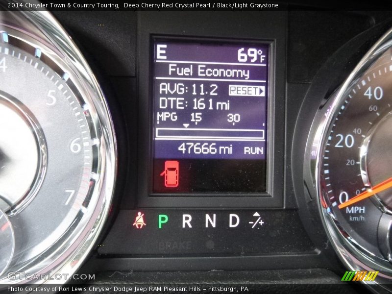 Deep Cherry Red Crystal Pearl / Black/Light Graystone 2014 Chrysler Town & Country Touring