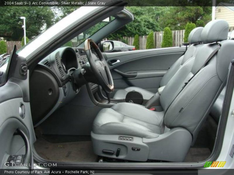 Silver Metallic / Slate Gray 2004 Saab 9-3 Arc Convertible