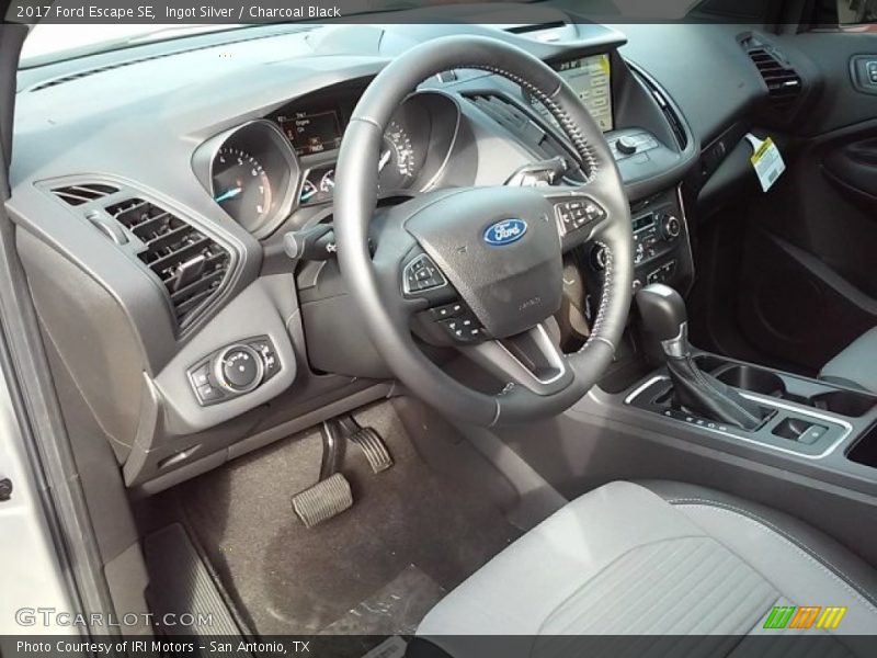 Ingot Silver / Charcoal Black 2017 Ford Escape SE