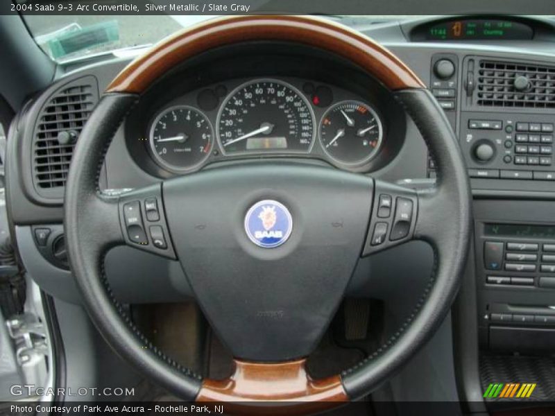Silver Metallic / Slate Gray 2004 Saab 9-3 Arc Convertible