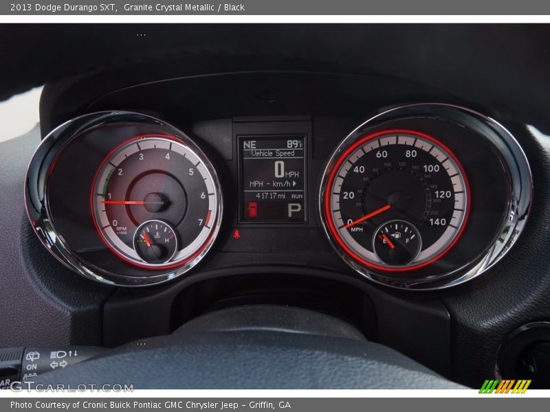 Granite Crystal Metallic / Black 2013 Dodge Durango SXT