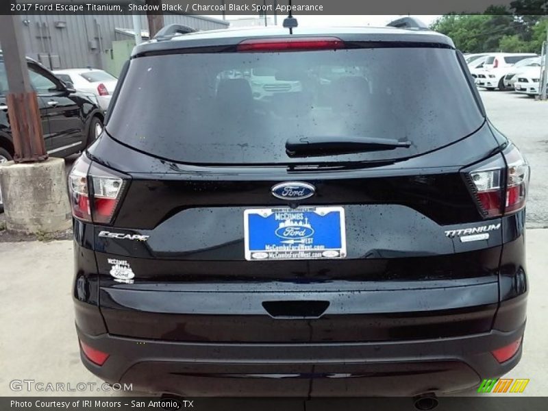 Shadow Black / Charcoal Black Sport Appearance 2017 Ford Escape Titanium