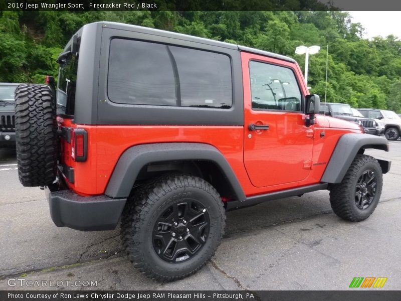 Firecracker Red / Black 2016 Jeep Wrangler Sport