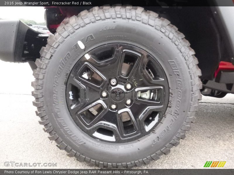 Firecracker Red / Black 2016 Jeep Wrangler Sport