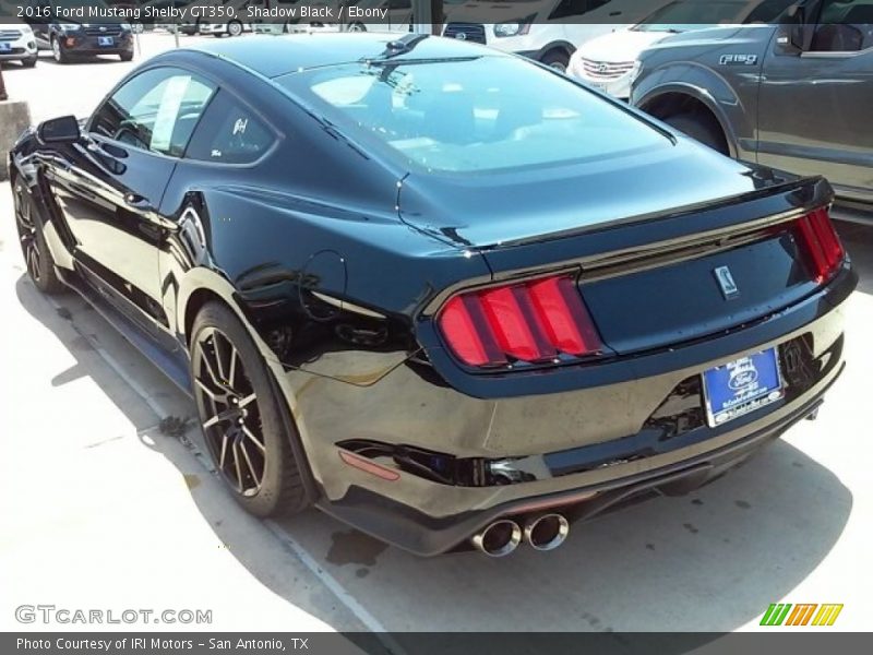 Shadow Black / Ebony 2016 Ford Mustang Shelby GT350