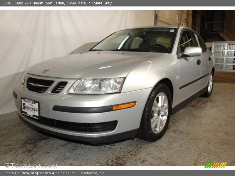 Silver Metallic / Slate Gray 2005 Saab 9-3 Linear Sport Sedan