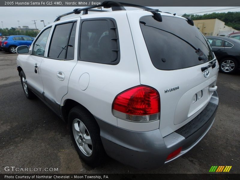 Nordic White / Beige 2005 Hyundai Santa Fe GLS 4WD