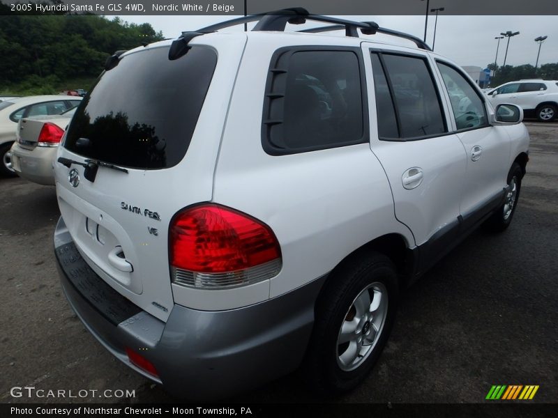 Nordic White / Beige 2005 Hyundai Santa Fe GLS 4WD
