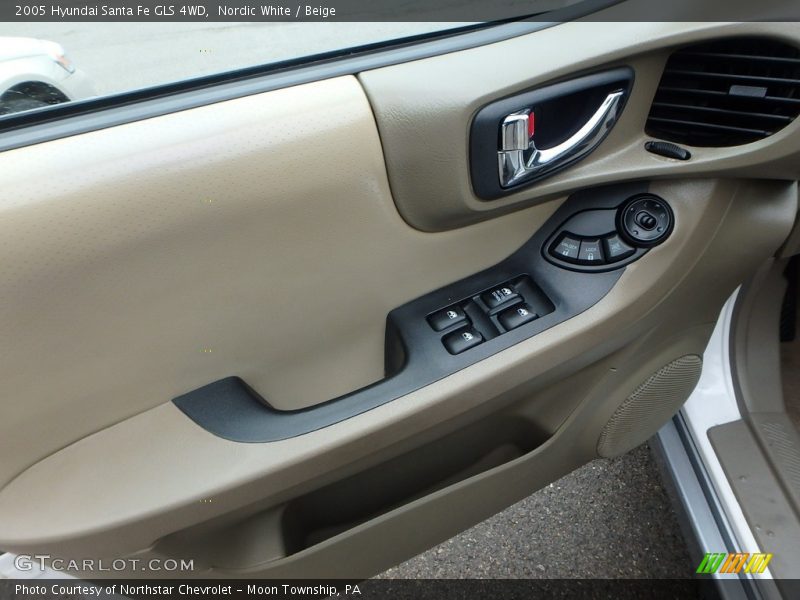 Nordic White / Beige 2005 Hyundai Santa Fe GLS 4WD