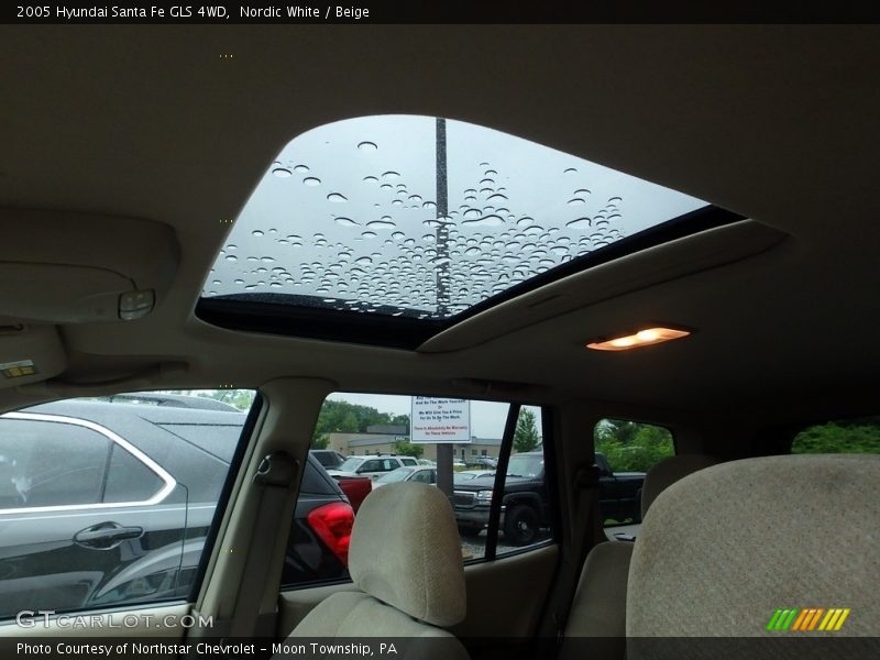 Nordic White / Beige 2005 Hyundai Santa Fe GLS 4WD