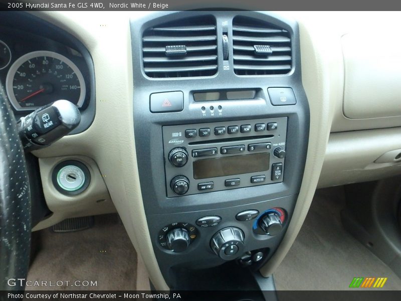 Nordic White / Beige 2005 Hyundai Santa Fe GLS 4WD
