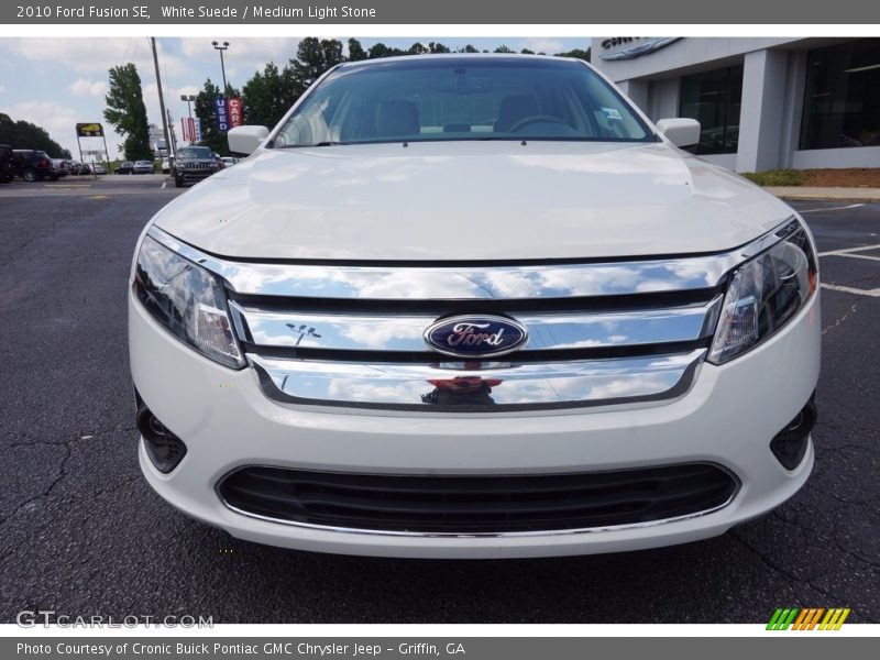 White Suede / Medium Light Stone 2010 Ford Fusion SE