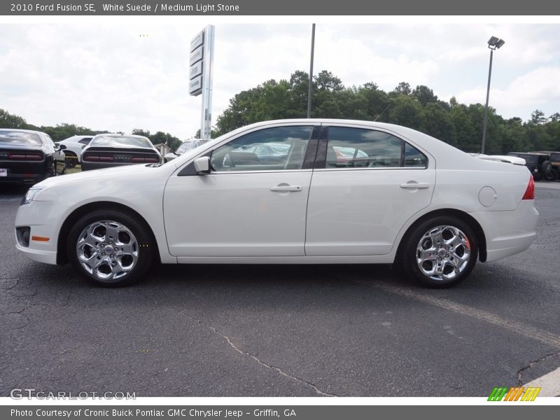 White Suede / Medium Light Stone 2010 Ford Fusion SE