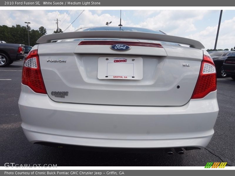 White Suede / Medium Light Stone 2010 Ford Fusion SE
